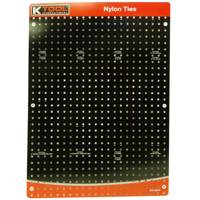 K Tool International KTI-OL0815 Overlay For Nylon Ties Display - Pelican Power Tool