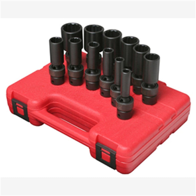 Sunex 3677 3/8 Dr 12 Point Sae Univ Deep Imp Sk Set 12 Pc. - Pelican Power Tool