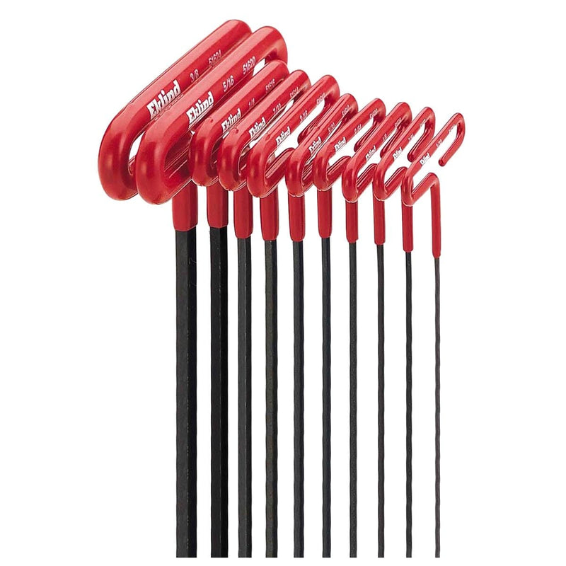 Eklind Tool Company 53610 Hex Key Set 10 Pc T-Handle 6In. Sae 3/32-3/8In.Csh - Pelican Power Tool