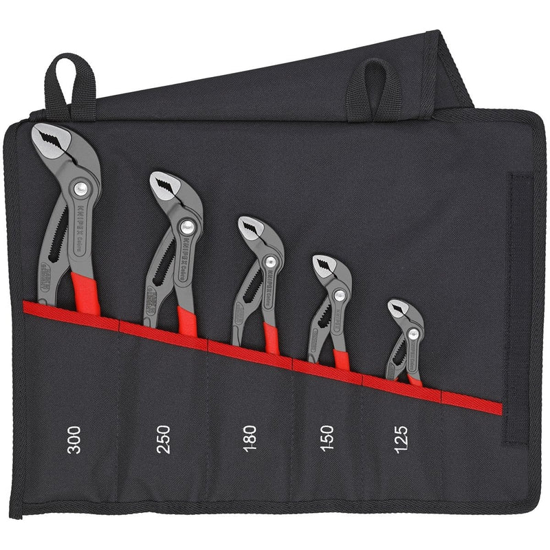 Knipex 001955S5 5Pc Cobra Pliers Set In Tool Pouch - Pelican Power Tool