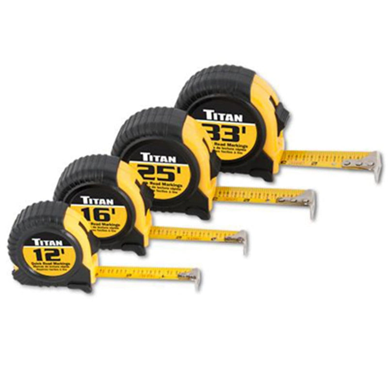 Titan 10902 4Pc Qk Read Csh Tape Measure - Pelican Power Tool