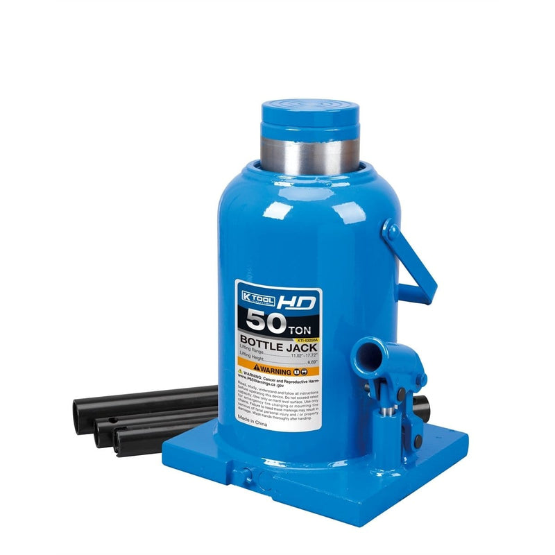 K Tool International TH95004 50 Ton Bottle Jack (Welded Type) (Hd) - Pelican Power Tool