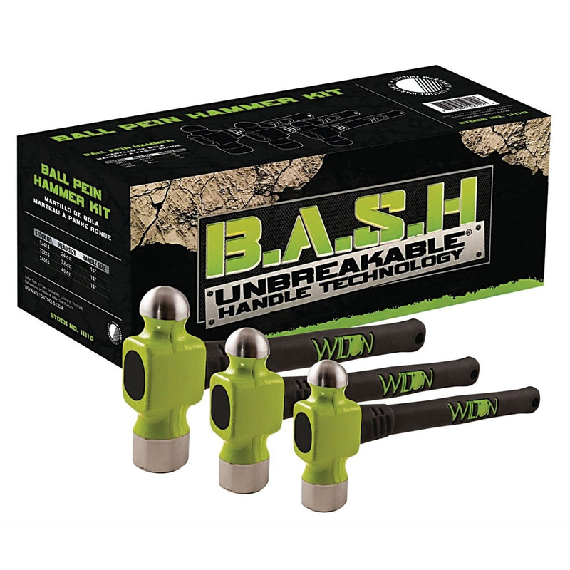 Wilton 11110 Bash 3-Pc Ball Pein Hammer Kit - Pelican Power Tool