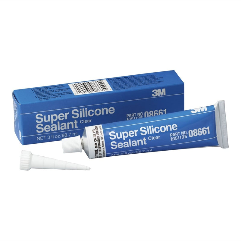 3M 8661 Super Silicone Clear Sealant Tube - Pelican Power Tool