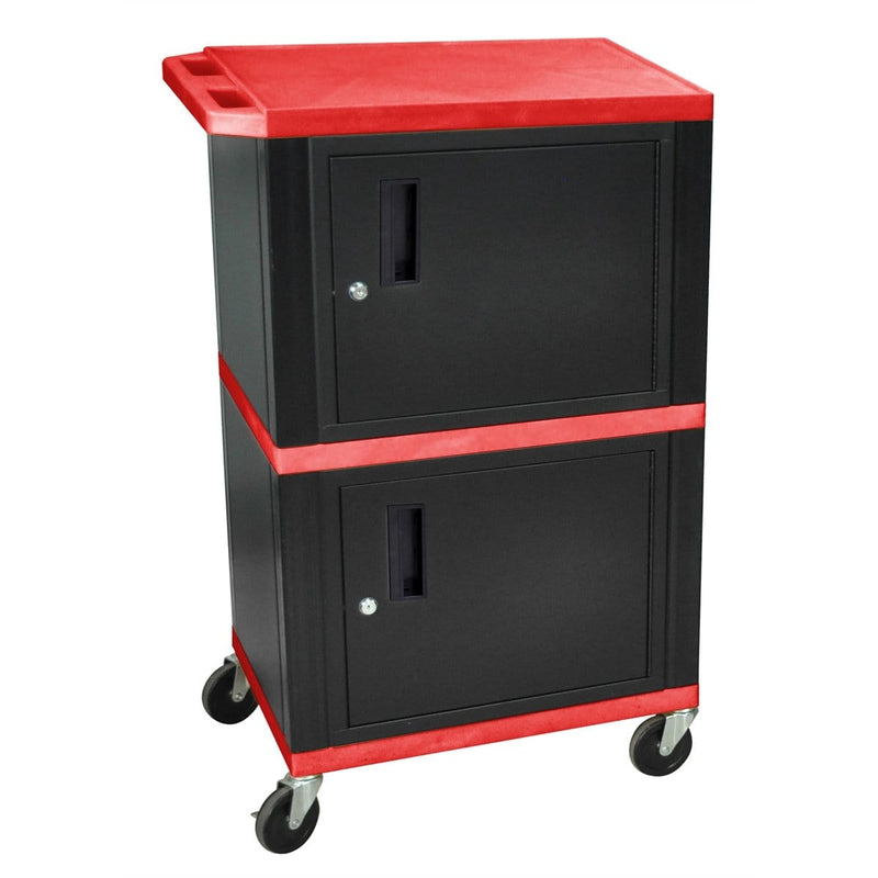 Luxor WT50R 42 Tuffy A/V Cart Double Cabinet - Pelican Power Tool