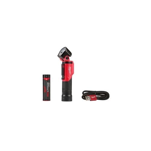 Milwaukee 2113-21 USB Rechargable Pivoting Flashlight Includes One Redlithium USB Battery Kit - Pelican Power Tool