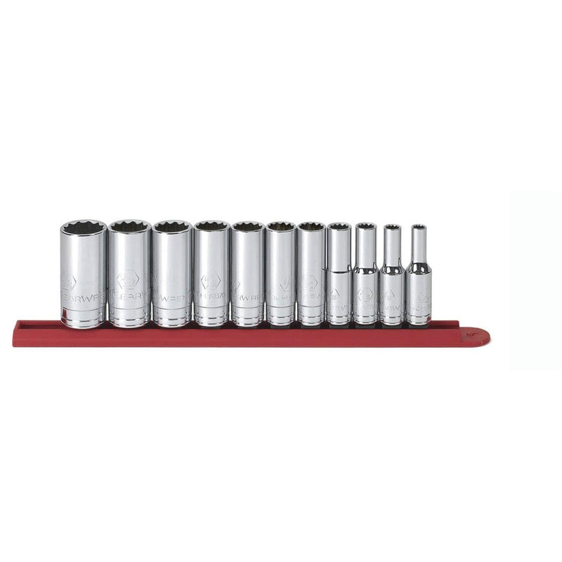 GearWrench 80563 11Pc 3/8" Dr 12Pt Deep Sae Socket Set - Pelican Power Tool