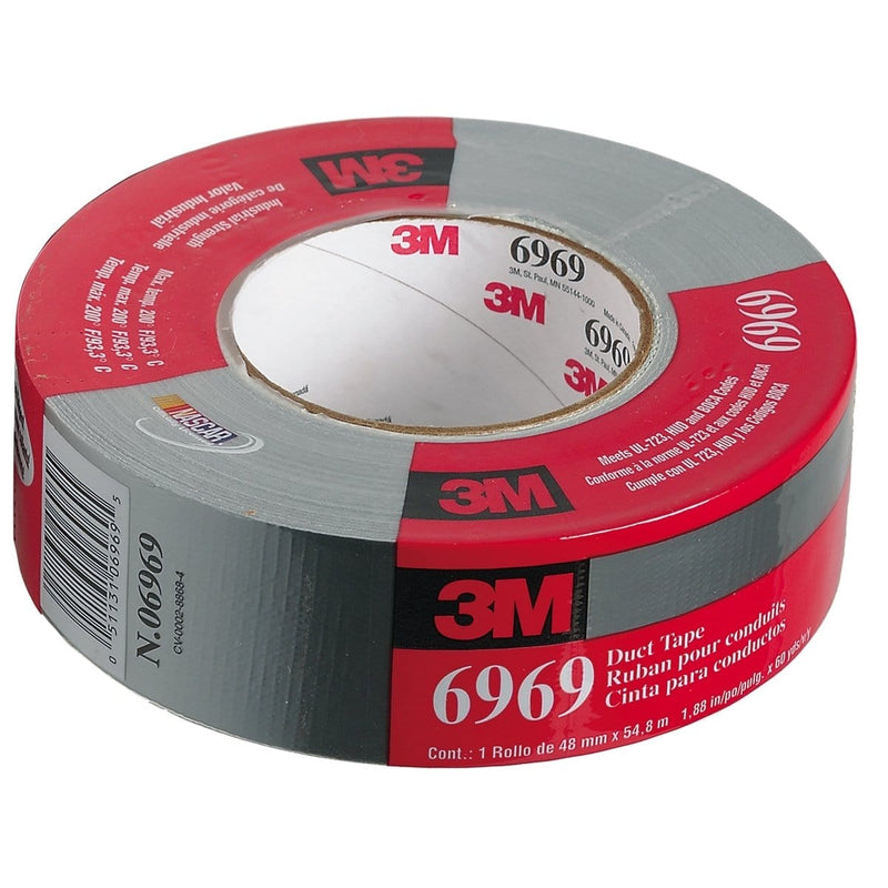 3M 6969 Duct Tape Highland Cloth 2 X 60 Yds Silver - Pelican Power Tool