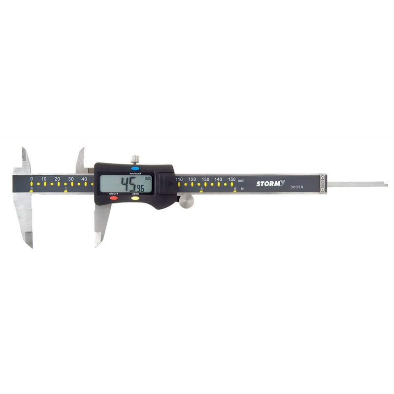 Central Tools 3C350 Digital Caliper With Fractional - Pelican Power Tool